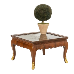 Maison Jansen Mahogany and Lacquer Coffee Table, 1950