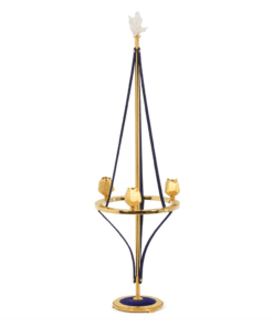 Candlestick Gilded Brass and Velvet - Styylish