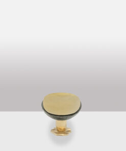 “Pitoin” Bowl in Hammered Brass - Side Profile - Styylish