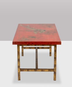 Coffee Table Gilded Iron - Side Profile - Styylish