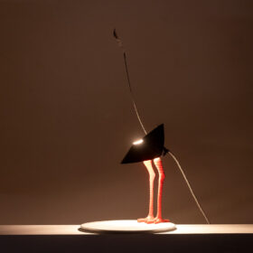 Ingo Maurer Lamp Model “Bibibibi”, 1980s