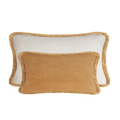 Couple Velvet Bed Cushions Camel - Styylish