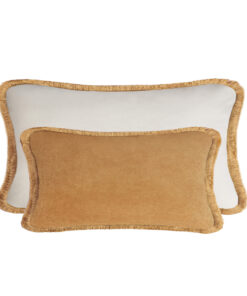 Couple Velvet Bed Cushions Camel - Styylish