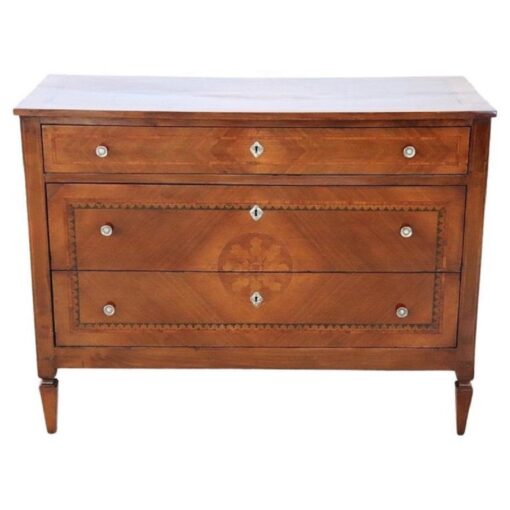 Inlaid Walnut Chest of Drawers - Styylish