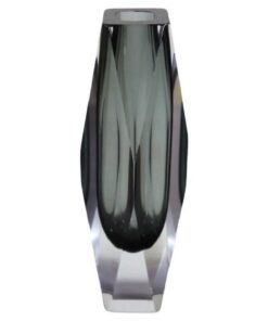 Smoky Grey Glass Vase - Styylish