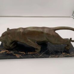 Solid Bronze Panther Sculpture - Full - Styylish