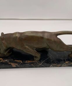 Solid Bronze Panther Sculpture - Full - Styylish
