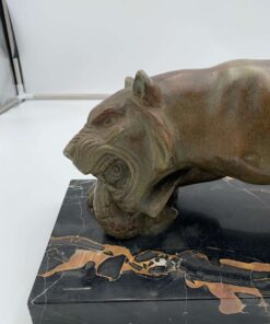 Solid Bronze Panther Sculpture - Face Profile - Styylish