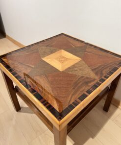 Modernist Art Deco Side Table - Side and Top Profile - Styylish