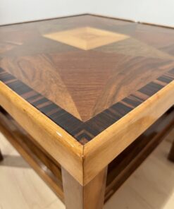 Modernist Art Deco Side Table - Inlay Detail - Styylish