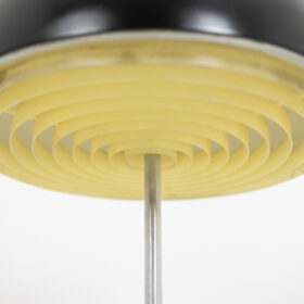 Vintage Mushroom-Shaped Lamp in Brushed Stainless Steel, 1970s