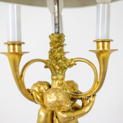 Bouillotte Lamp Gilded Bronze - Floral Details - Styylish