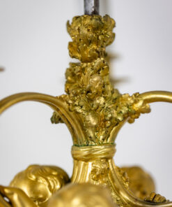 Bouillotte Lamp Gilded Bronze - Floral Decorations - Styylish