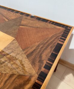 Modernist Art Deco Side Table - Wood Inlay - Styylish