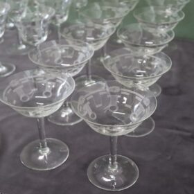 Crystal Glasses, Set of 28