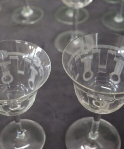 Crystal Glasses Set of 28 - Glass Interior - Styylish