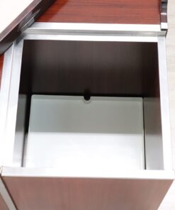 Mid-century Square Coffee Table - Compartment Interior - Styylish