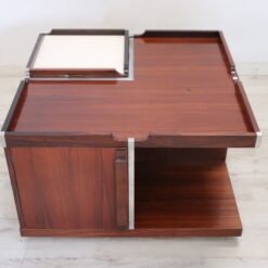 Mid-century Square Coffee Table - Side with Opening - Styylish