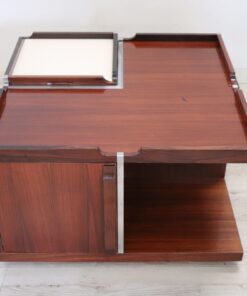 Mid-century Square Coffee Table - Side with Opening - Styylish