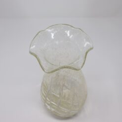 Murano Glass Transparent Vase - Ripple Top View - Styylish