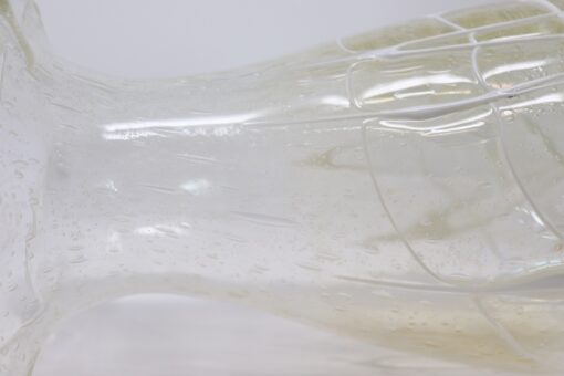 Murano Glass Transparent Vase - Side Detail - Styylish