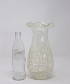 Murano Glass Transparent Vase - Size Detail - Styylish