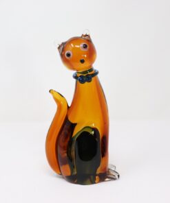 Cat Sculpture Murano Glass - Full - Styylish