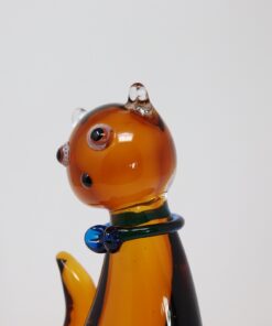 Cat Sculpture Murano Glass - Face Side Profile - Styylish