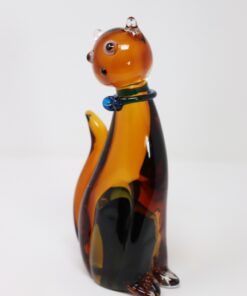 Cat Sculpture Murano Glass - Side Profile - Styylish