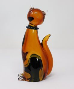 Cat Sculpture Murano Glass - Back Profile - Styylish