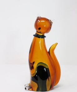Cat Sculpture Murano Glass - Back - Styylish