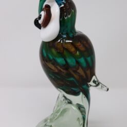 Owl Sculpture Murano Glass - Side - Styylish