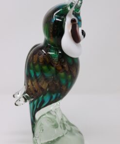 Owl Sculpture Murano Glass - Side Profile - Styylish
