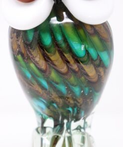 Owl Sculpture Murano Glass - Chest Detail - Styylish