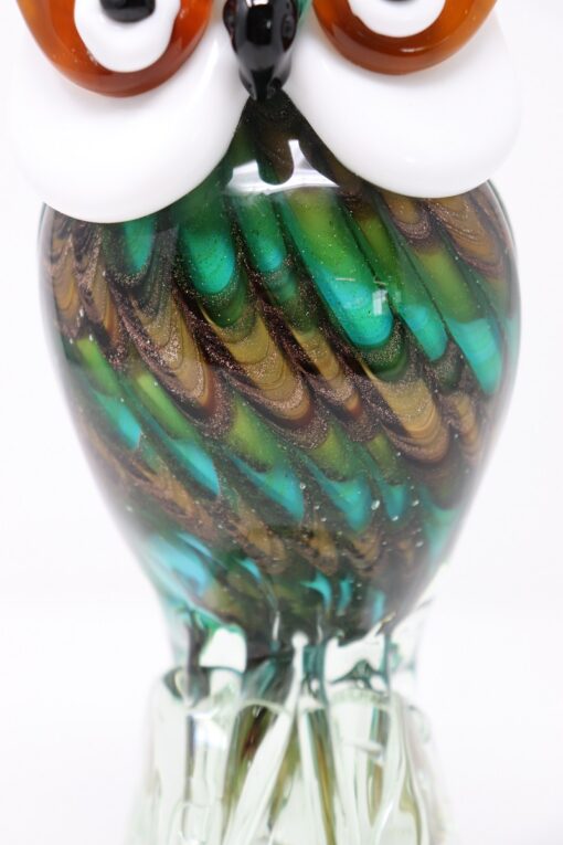 Owl Sculpture Murano Glass - Chest Detail - Styylish