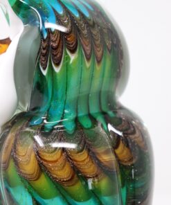 Owl Sculpture Murano Glass - Head Detail - Styylish