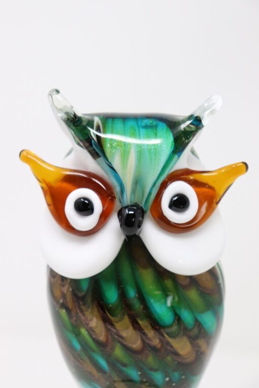 Owl Sculpture Murano Glass - Face - Styylish