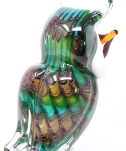 Owl Sculpture Murano Glass - Back Profile - Styylish