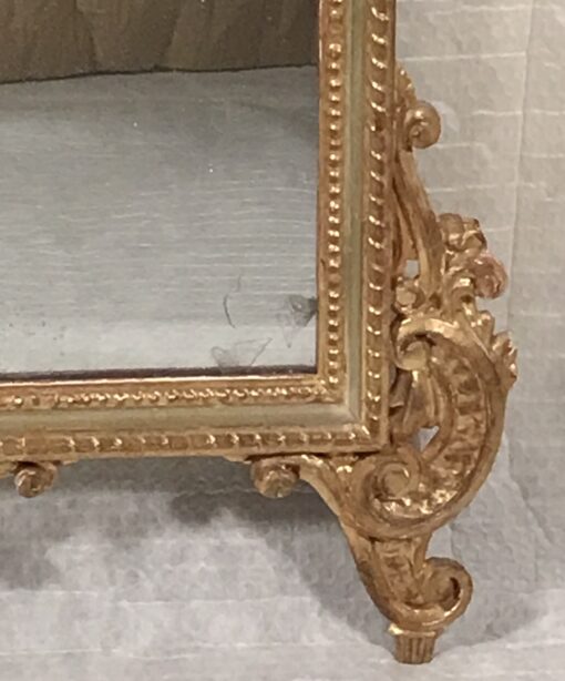 Baroque Style Giltwood Mirror- detail of the lower part- Styylish