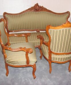 Italian Baroque salon Suite- view of sofa and chairs- Styylish