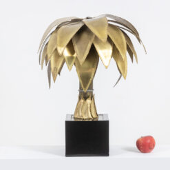 Maison Jansen Palm Tree Lamp- full view with apple- Styylish