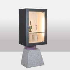 Memphis Style Display Cases - Individual with Lights Side Profile - Styylish