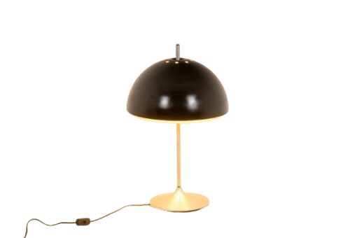 Vintage mushroom-shaped lamp- turned on- Styylish