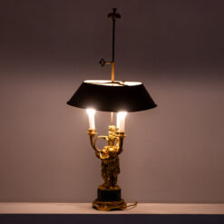 Bouillotte Lamp Gilded Bronze - Lights On - Styylish