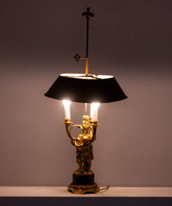 Bouillotte Lamp Gilded Bronze - Lights On - Styylish