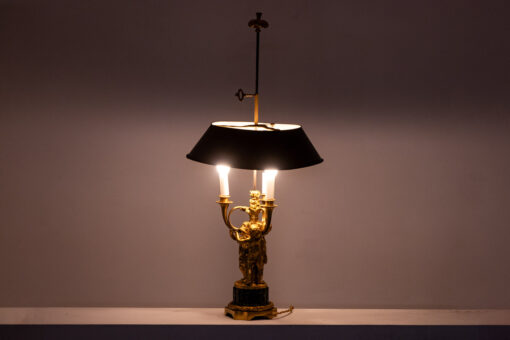 Bouillotte Lamp Gilded Bronze - Lights On - Styylish