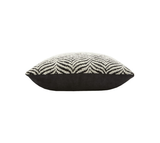 Zebra Black Cushion- side view- Styylish