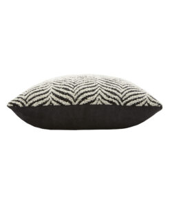 Zebra Black Cushion- side view- Styylish