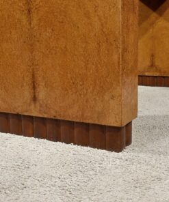 Small Desk in Amboyna Burl - Base Detail - Styylish