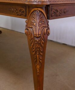 Chippendale Style Rectangular Table - Carved Details - Styylish